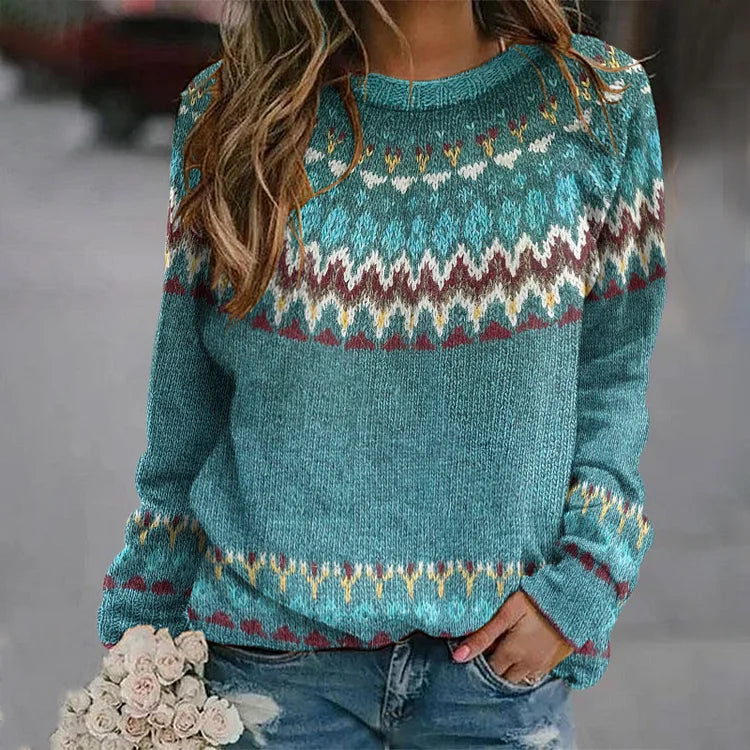 Pullover med etnomønster – Livlig stil med hyggelig varme