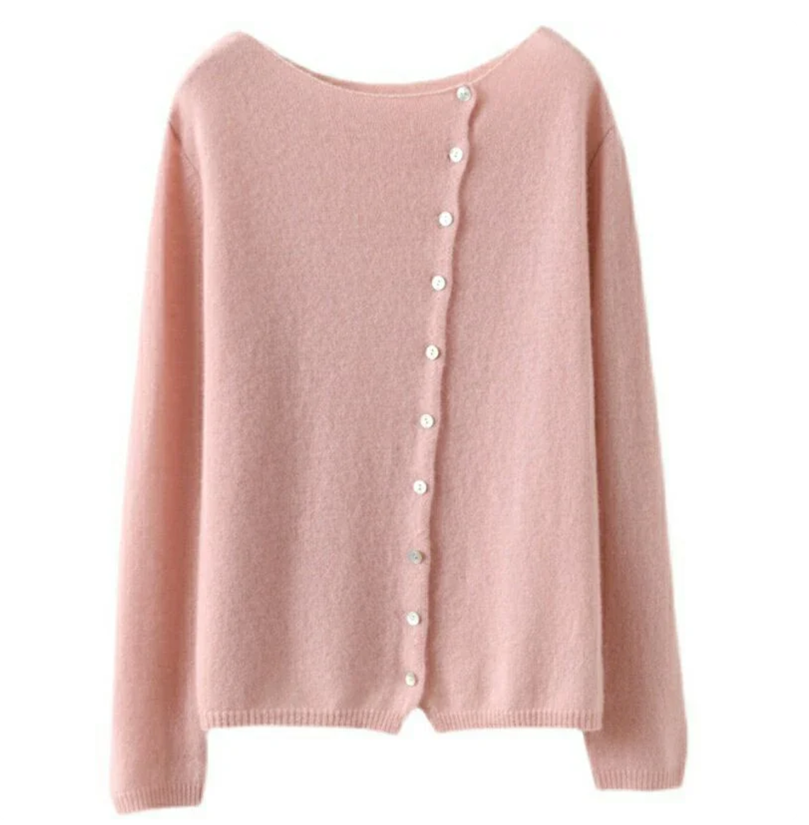 Mysig antracitfarvet cardigan med knapper – Ukompliceret elegance