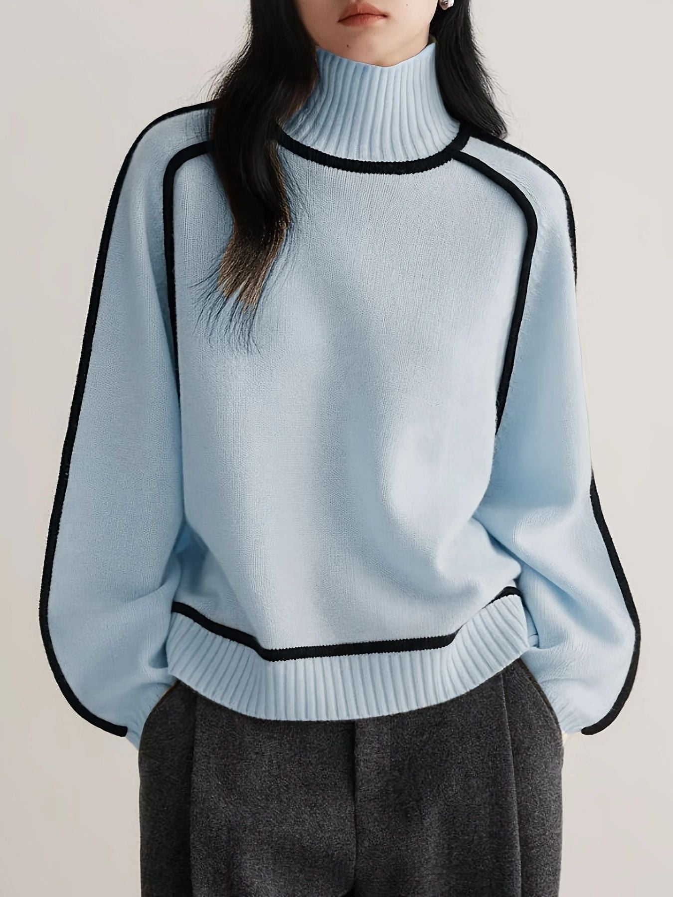 Elegant rullekravebluse – Raffineret stil med moderne selvtillid