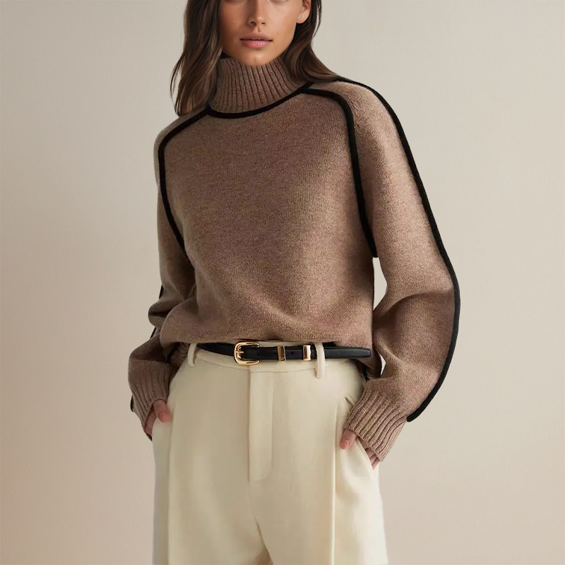 Elegant rullekravebluse – Raffineret stil med moderne selvtillid