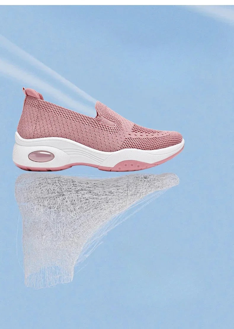 Gitte - Ortopædiske åndbare strikkede slip-on sneakers