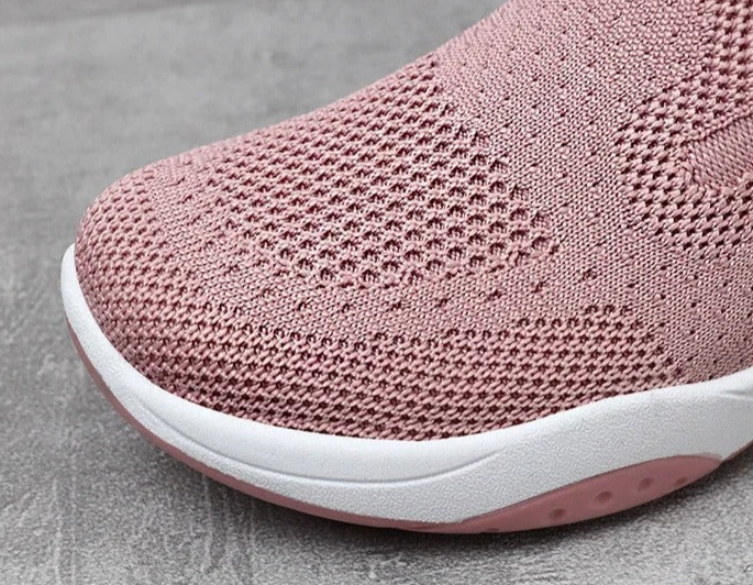 Gitte - Ortopædiske åndbare strikkede slip-on sneakers