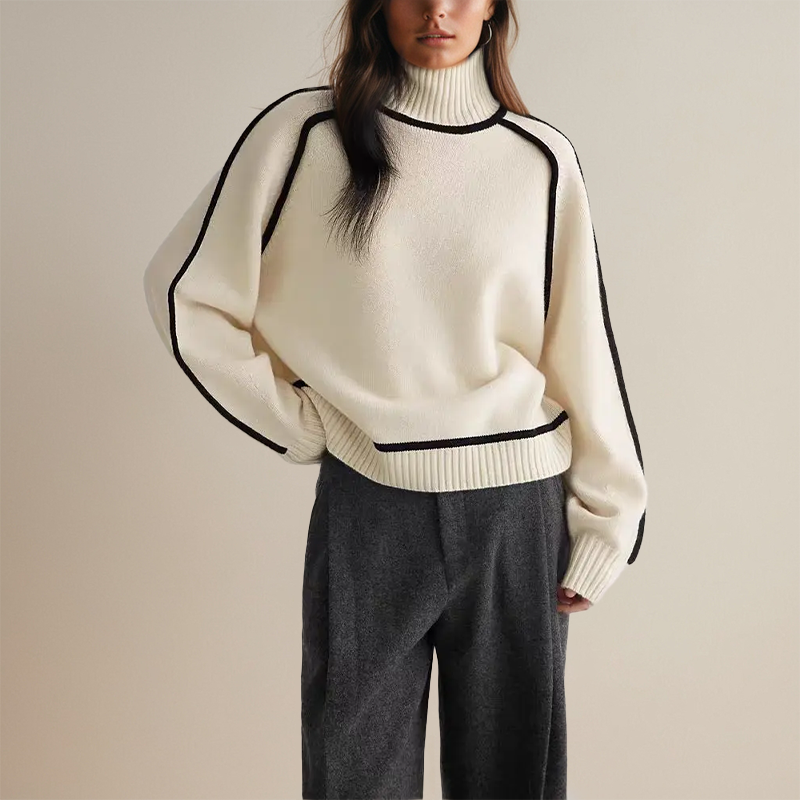 Elegant rullekravebluse – Raffineret stil med moderne selvtillid