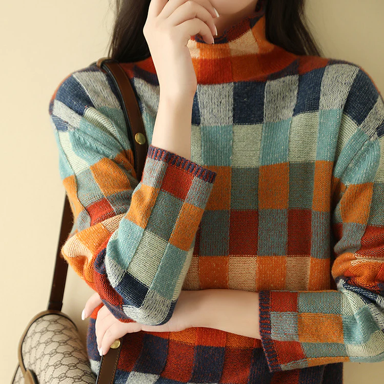 Karo-Pullover – Legesyg elegance med dristig stil