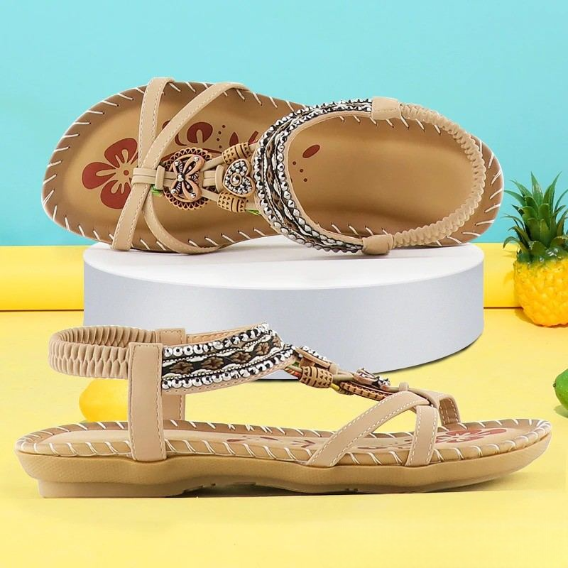 Signe – Ortopædiske sandaler med boho-detaljer