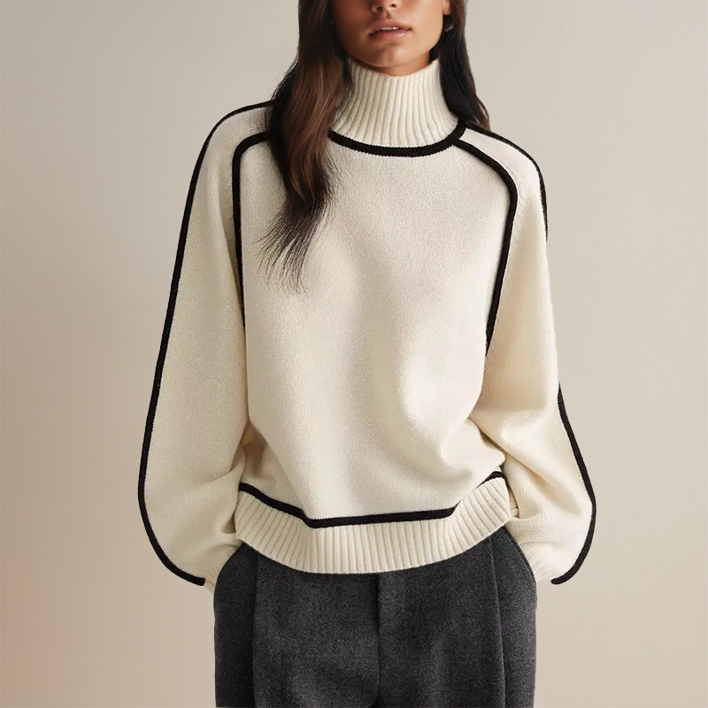 Elegant rullekravebluse – Raffineret stil med moderne selvtillid