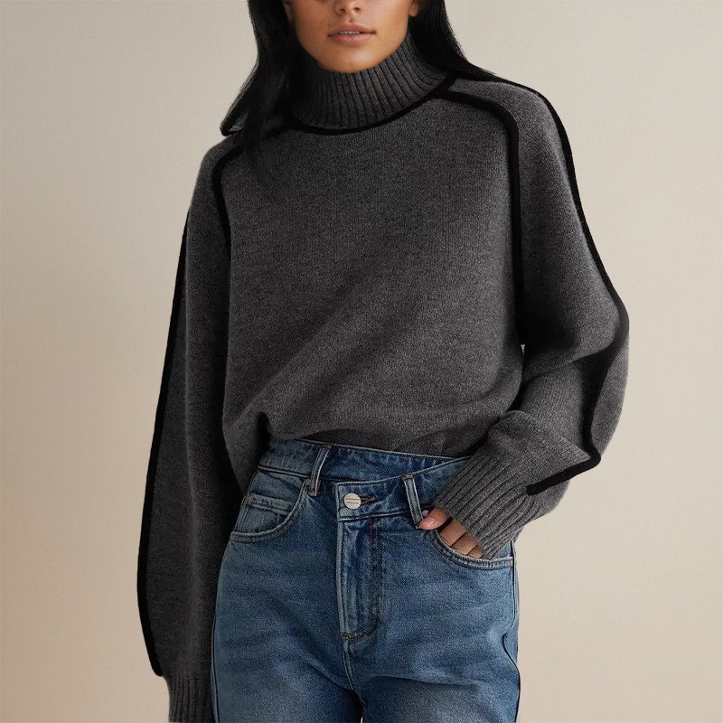 Elegant rullekravebluse – Raffineret stil med moderne selvtillid