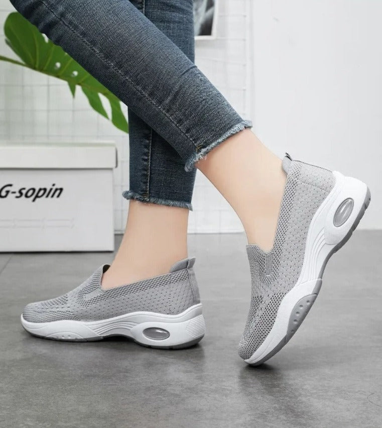 Gitte - Ortopædiske åndbare strikkede slip-on sneakers