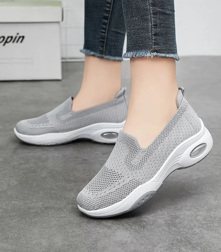 Gitte - Ortopædiske åndbare strikkede slip-on sneakers