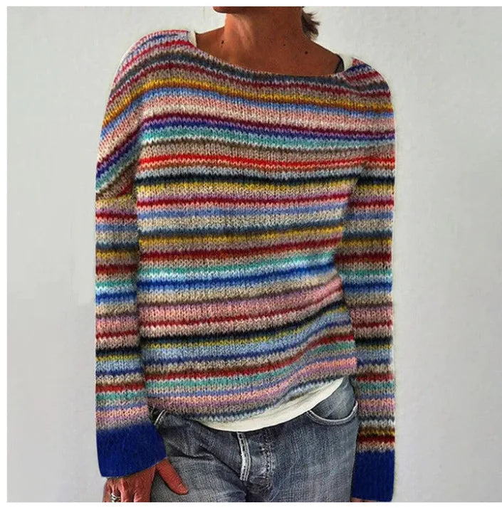 Pullover med skovmønster – Komfortabel stil med naturens charme