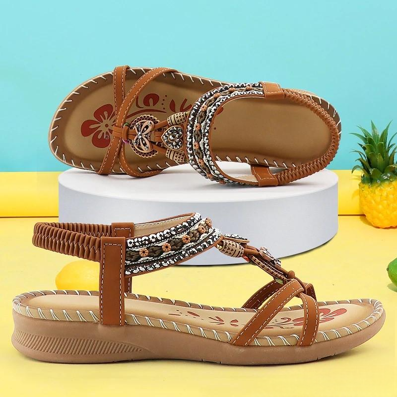 Signe – Ortopædiske sandaler med boho-detaljer